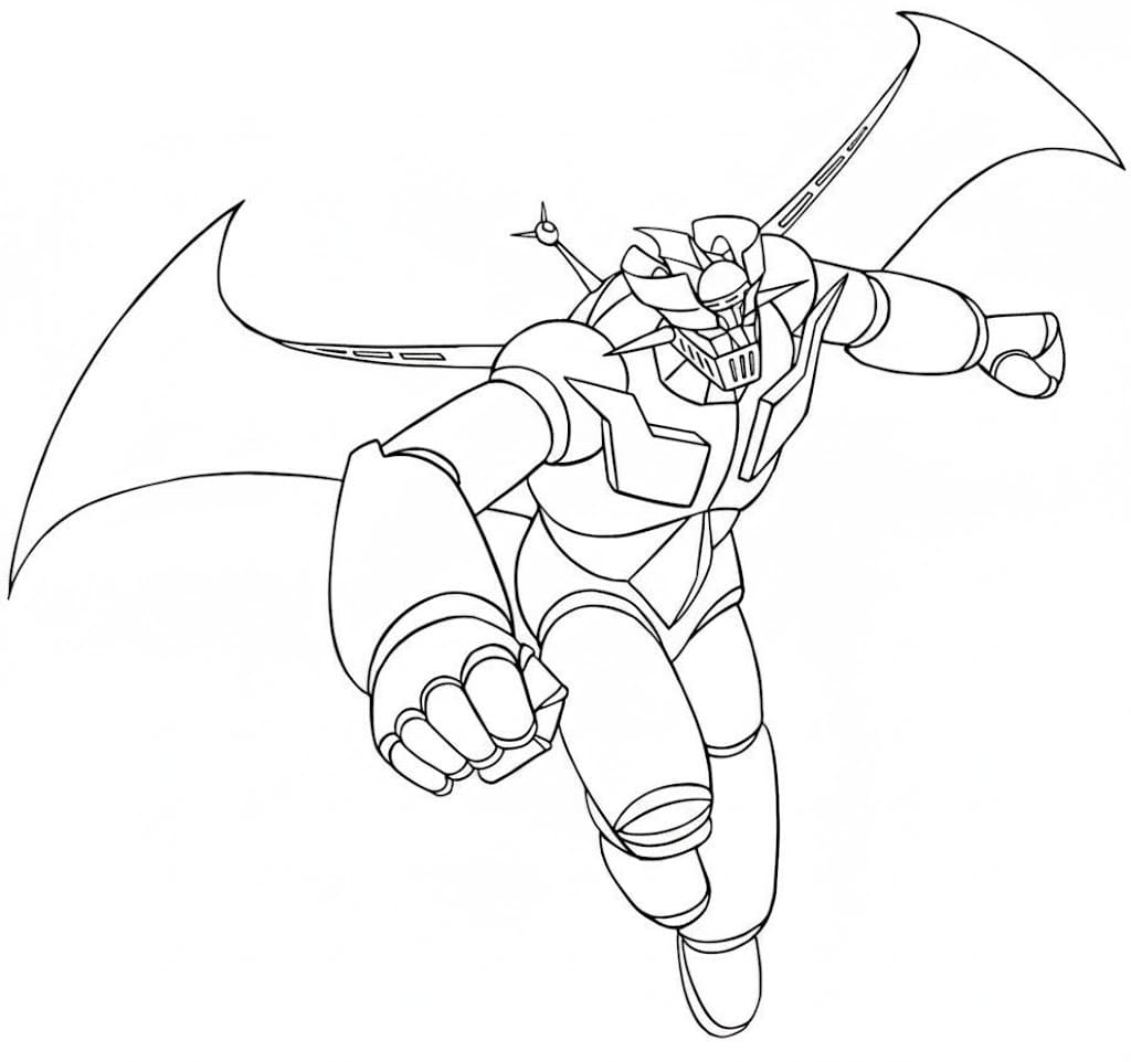 基本的な マジンガーZ 描く ぬりえ