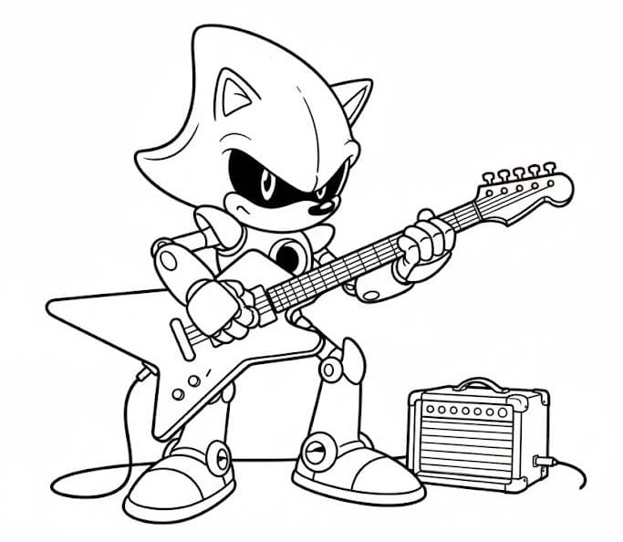 基本的な メタルソニック ぬりえ