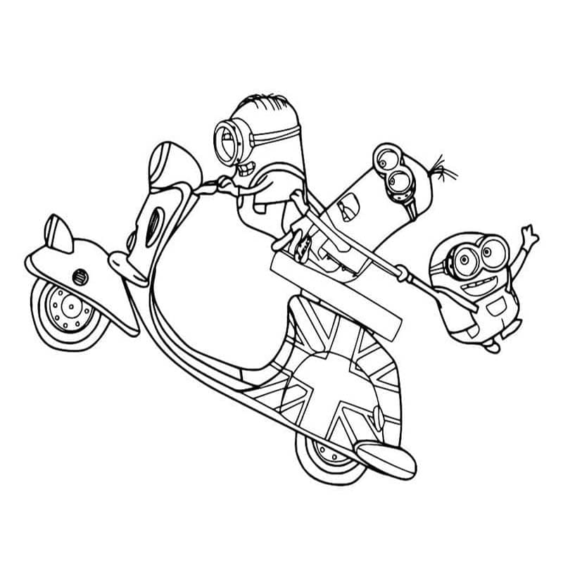 基本的な ミニオンズ&モンスターズ 描く ぬりえ