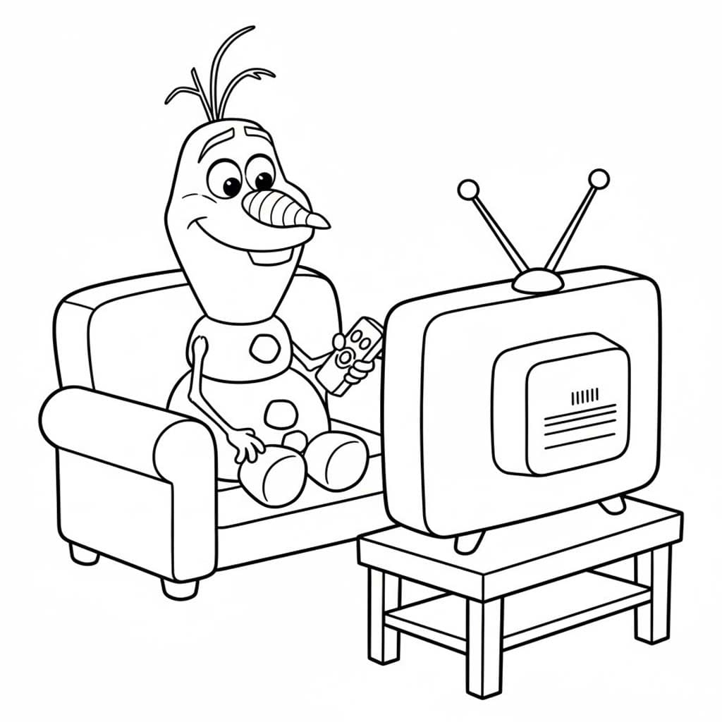 基本的な オラフ 描く ぬりえ