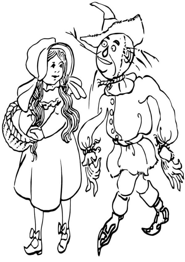 基本的な オズの魔法使い 描く ぬりえ