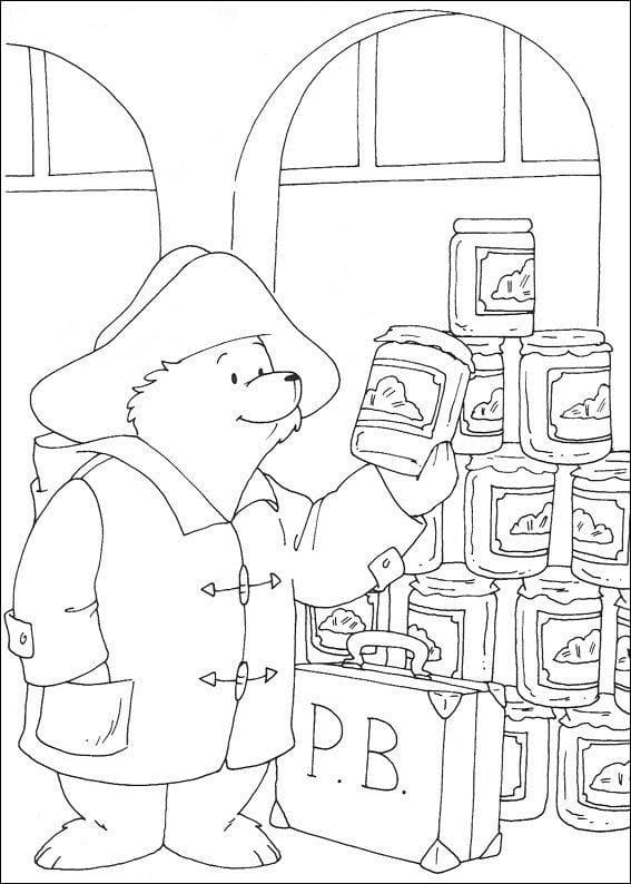 基本的な パディントン 描く ぬりえ