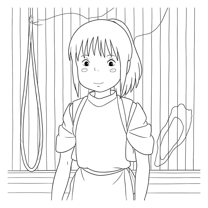 基本的な 千と千尋の神隠し 描く ぬりえ