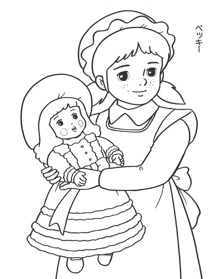 基本的な 小公女セーラ ぬりえ