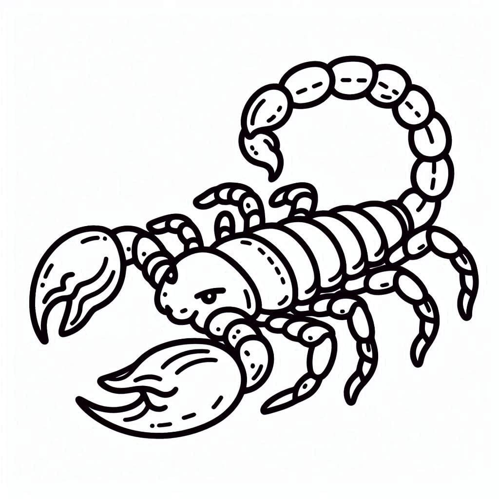 基本的な スコーピオン ぬりえ