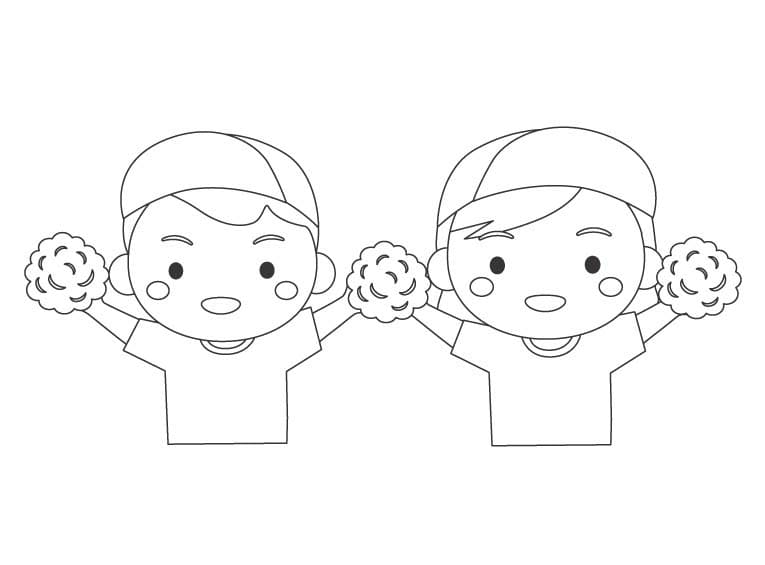 基本的な スポーツの日 ぬりえ