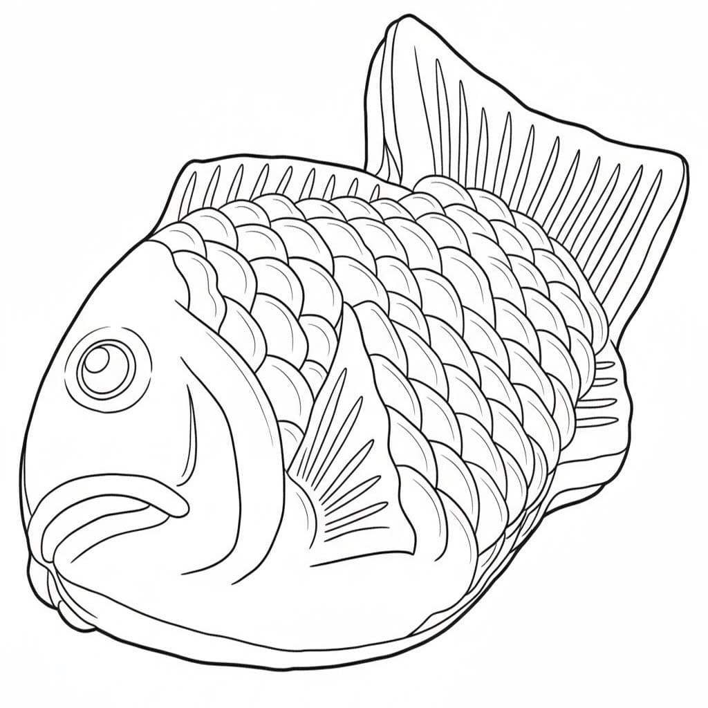 たい焼き ぬりえ ぬりえ