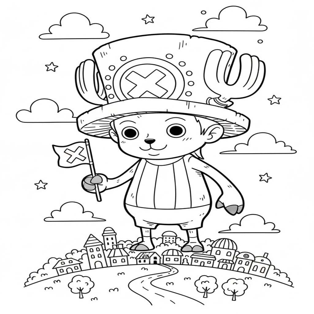 基本的なトニートニー・チョッパー ぬりえ