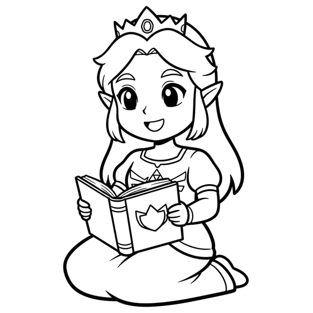 基本的な ゼルダの伝説 ぬりえ