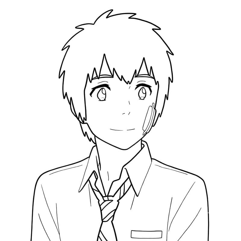 君の名は。描く ぬりえ