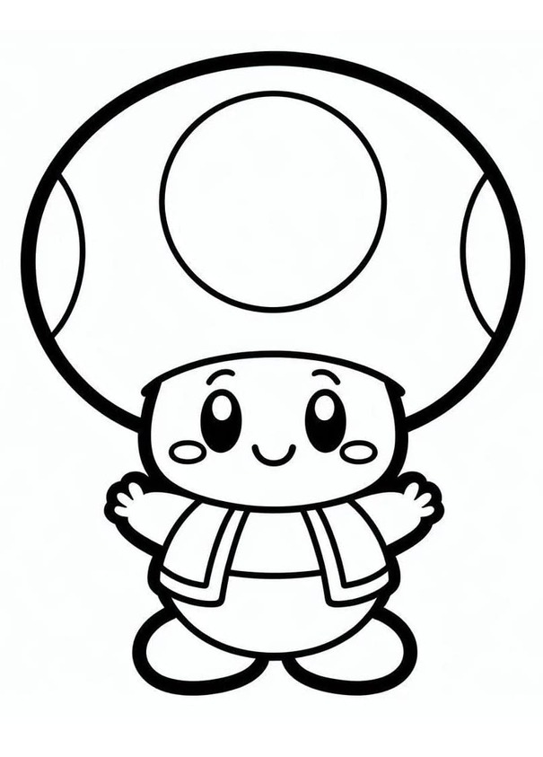 キノピコ 1 ぬりえ