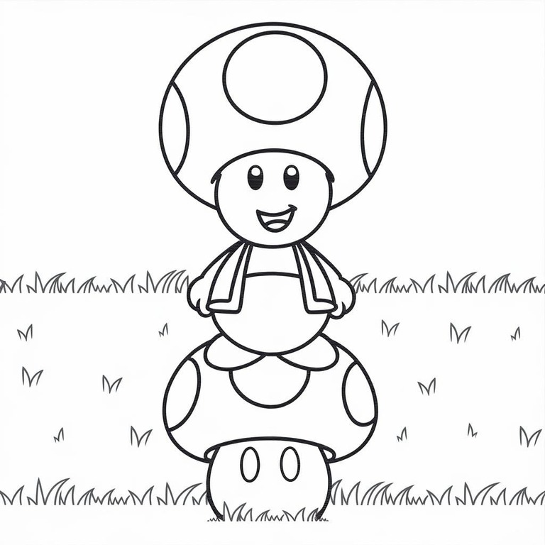 キノピコ 5 ぬりえ