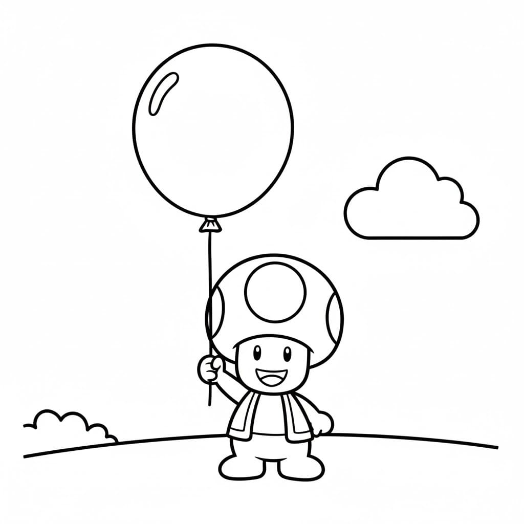 キノピコ 7 ぬりえ