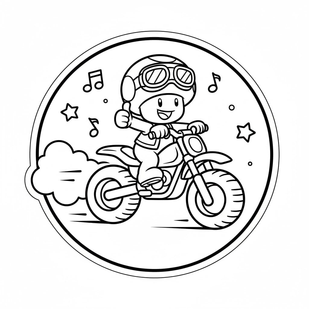 キノピコ 8 ぬりえ