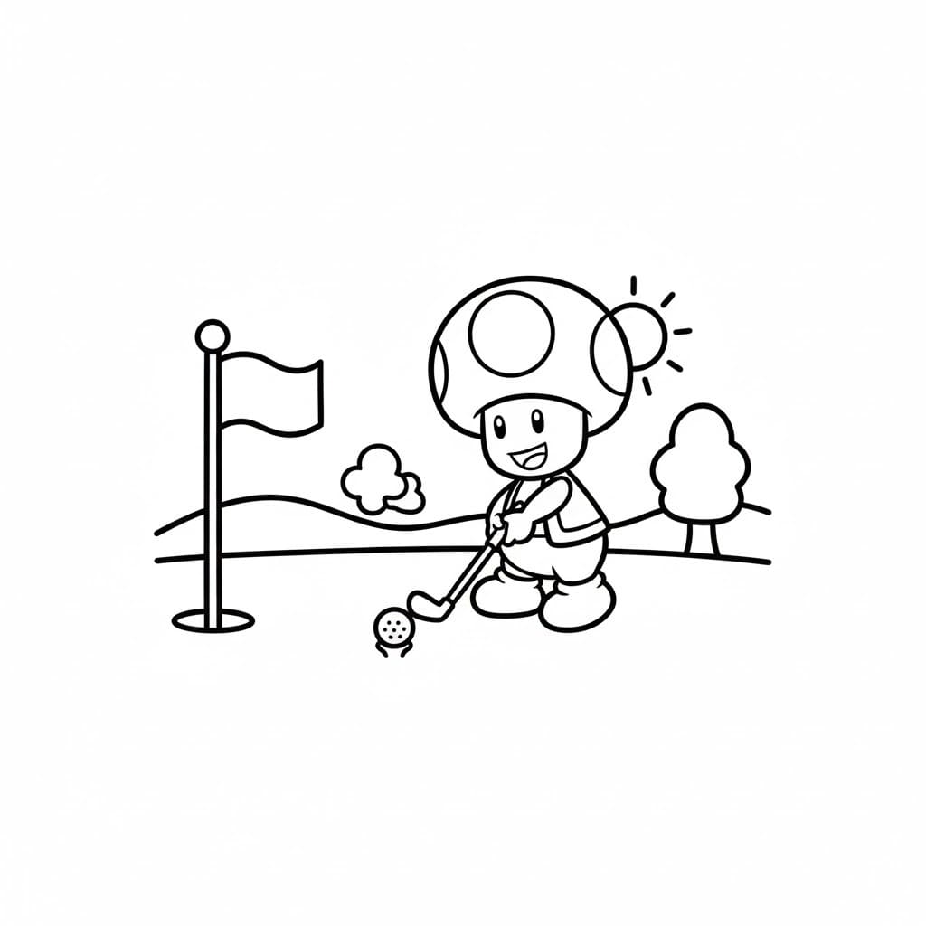キノピコ 印刷可能 ぬりえ