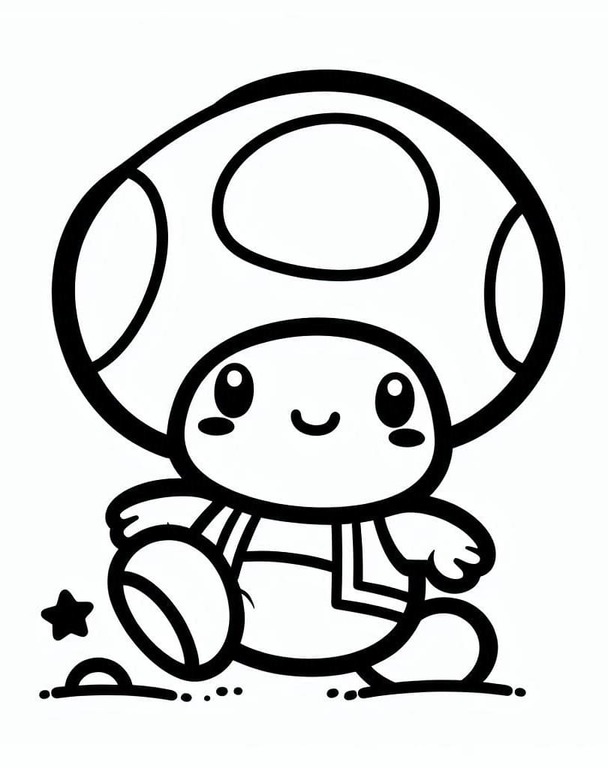 キノピコ 描く単純 ぬりえ