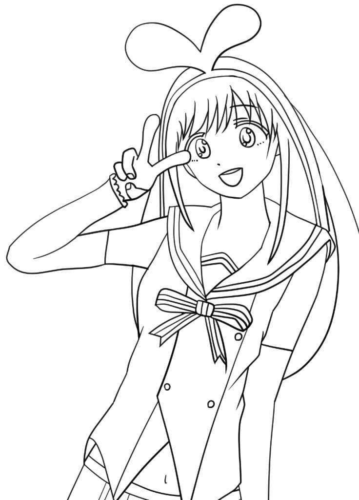 キズナアイ ぬりえ ぬりえ