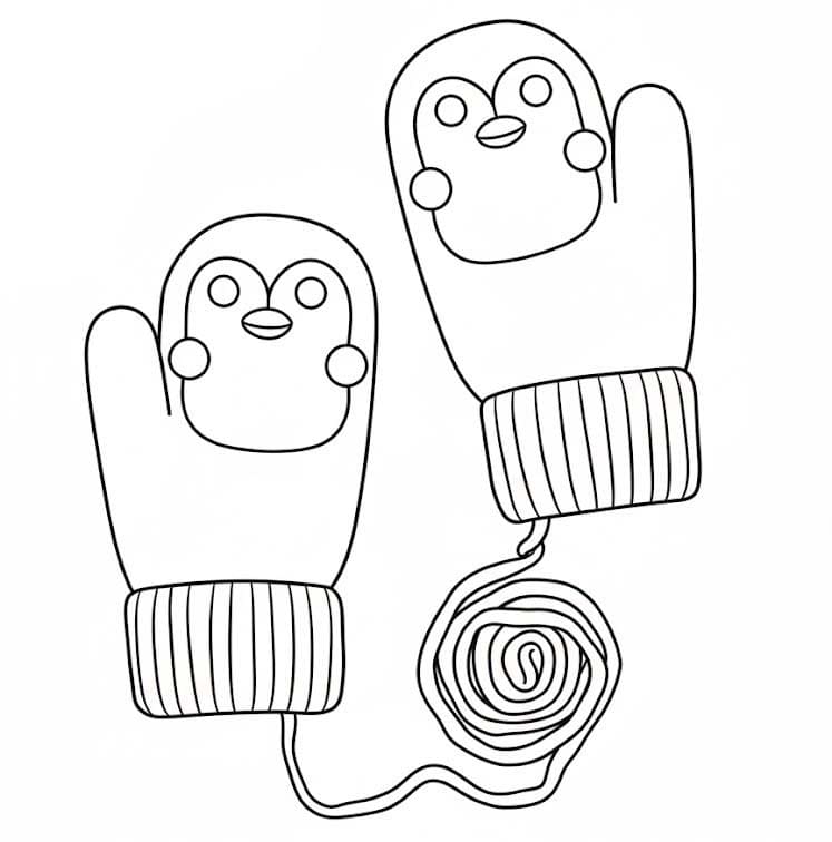 こどもミトン ぬりえ