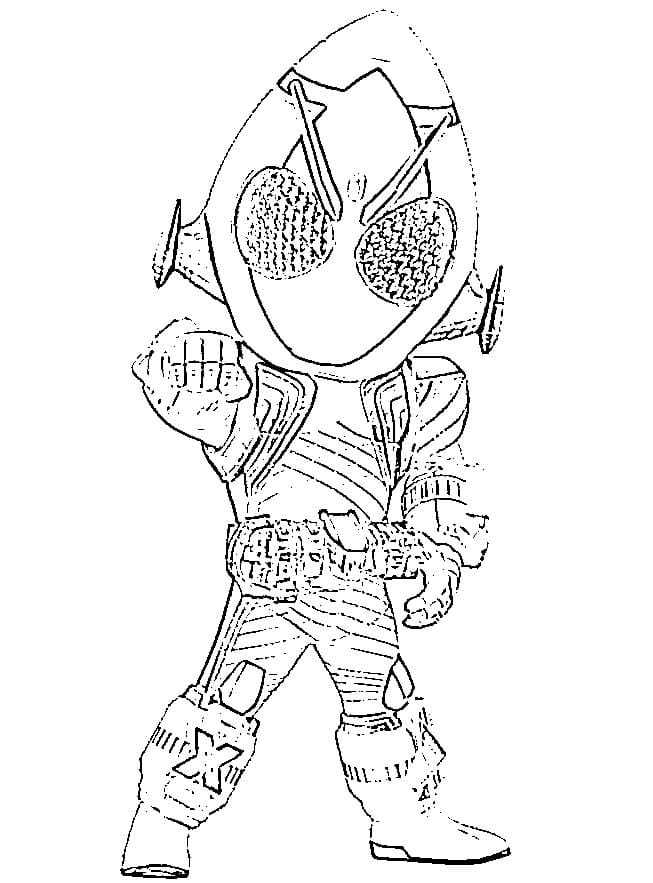 子供向け仮面ライダーフォーゼ ぬりえ