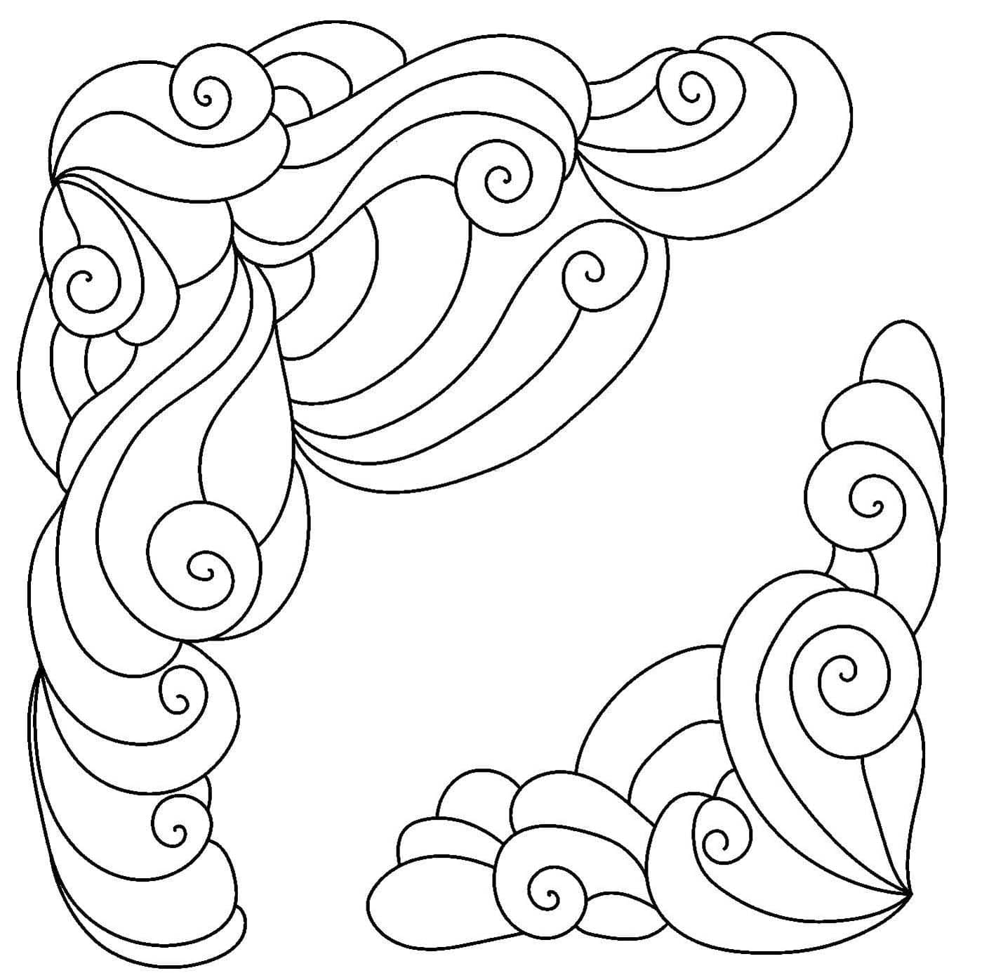 子供向けのパターンを描く ぬりえ