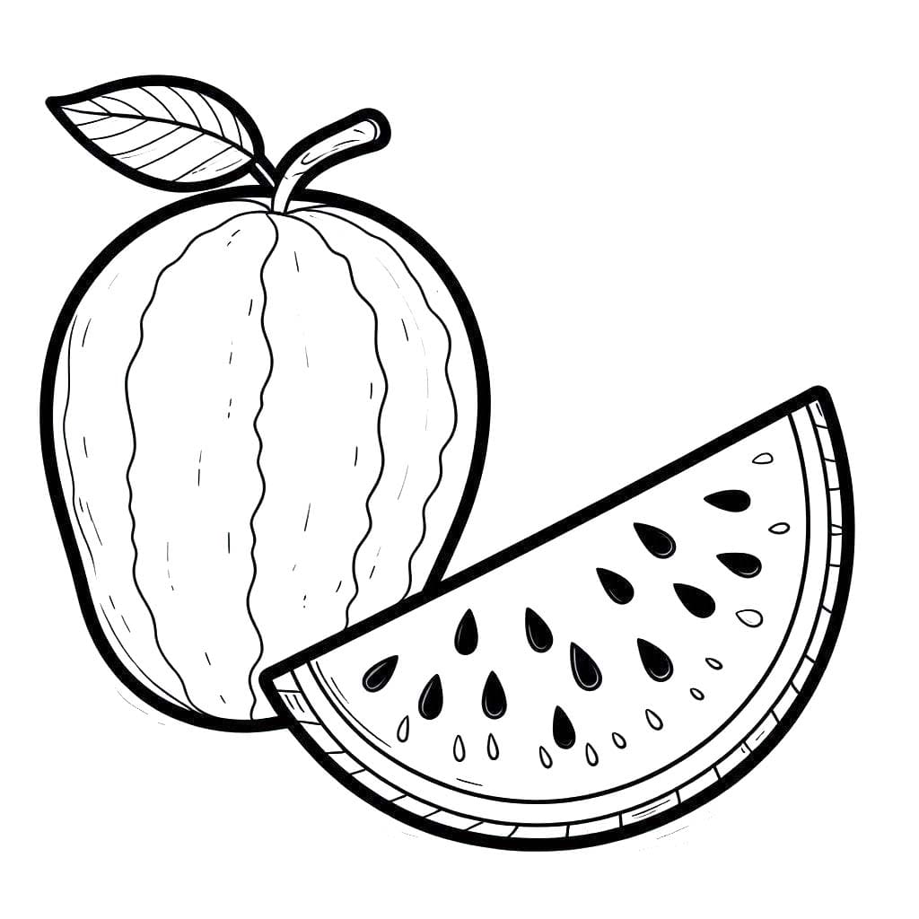 果物 描く2 ぬりえ