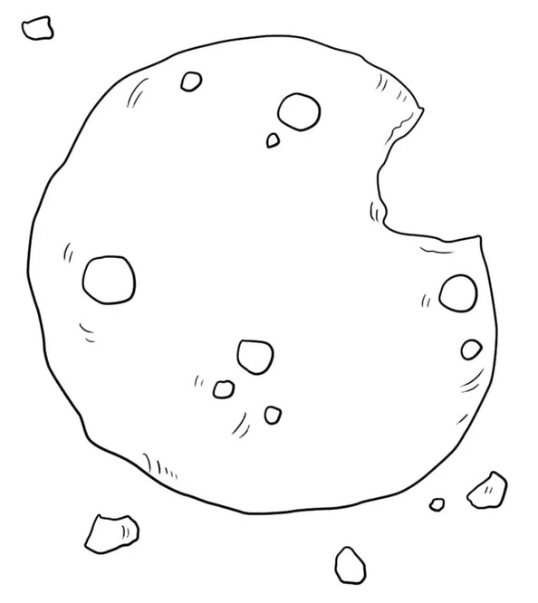 クッキー 描画 ぬりえ