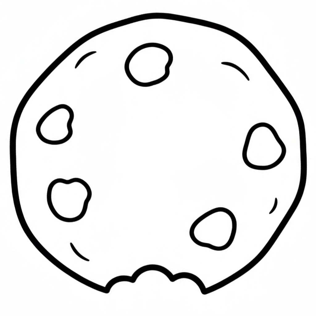 クッキー 基本的な ぬりえ