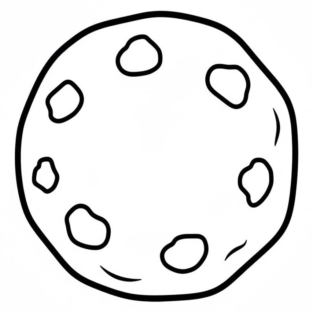 クッキー 単純 ぬりえ