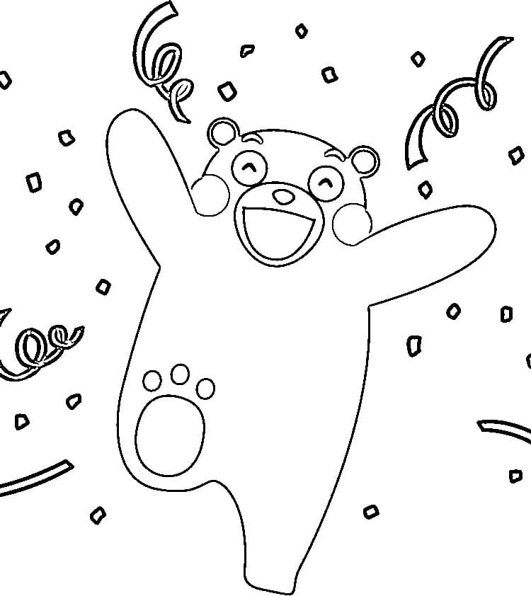 くまモン 11 ぬりえ