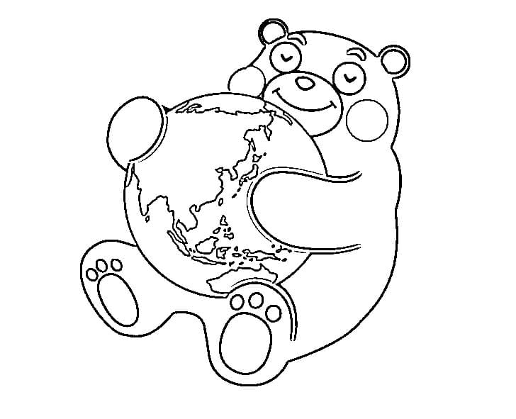 くまモン 18 ぬりえ