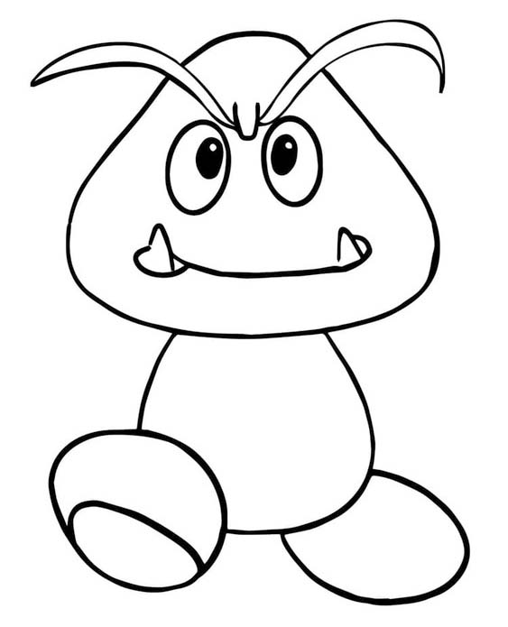 クリボー 画像 ぬりえ