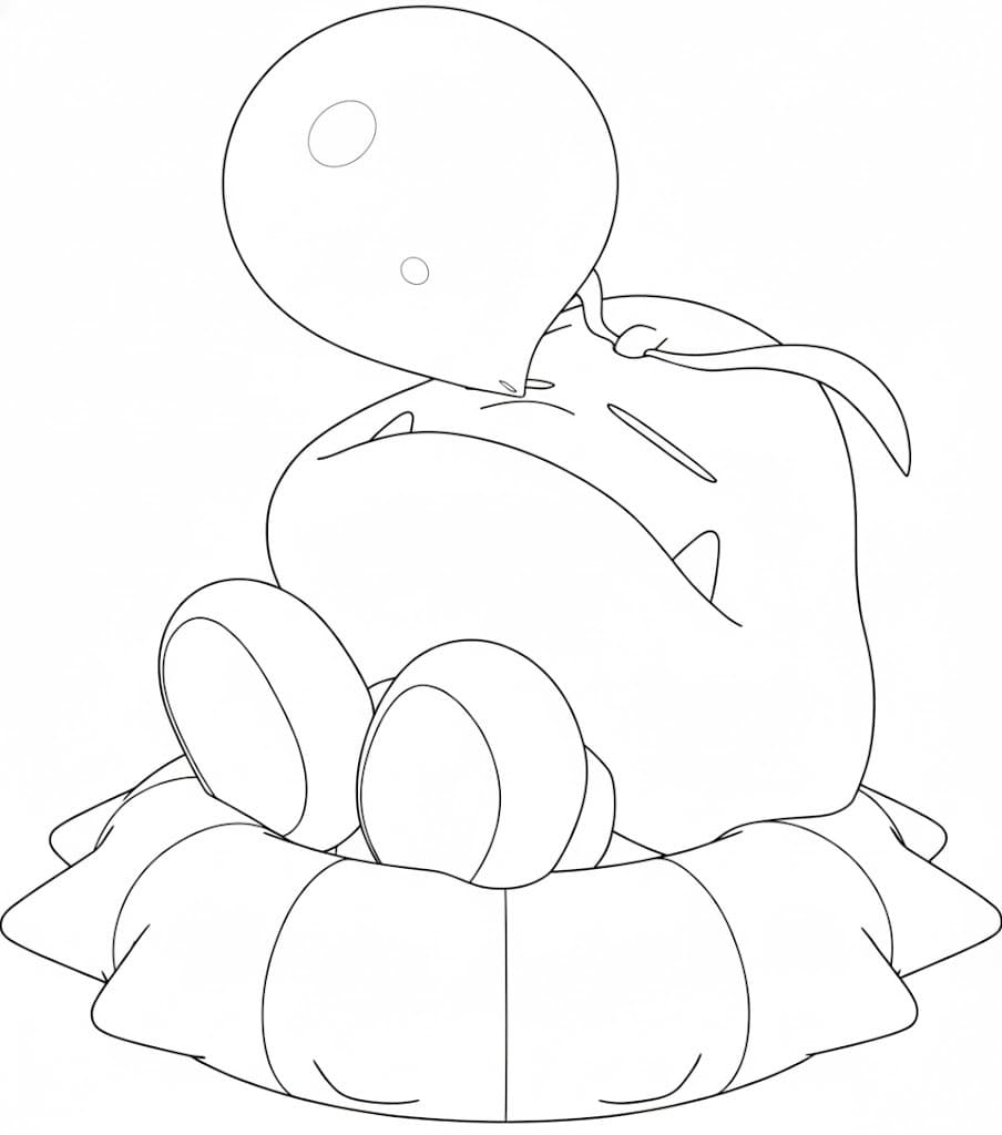 クリボー 印刷可能 ぬりえ