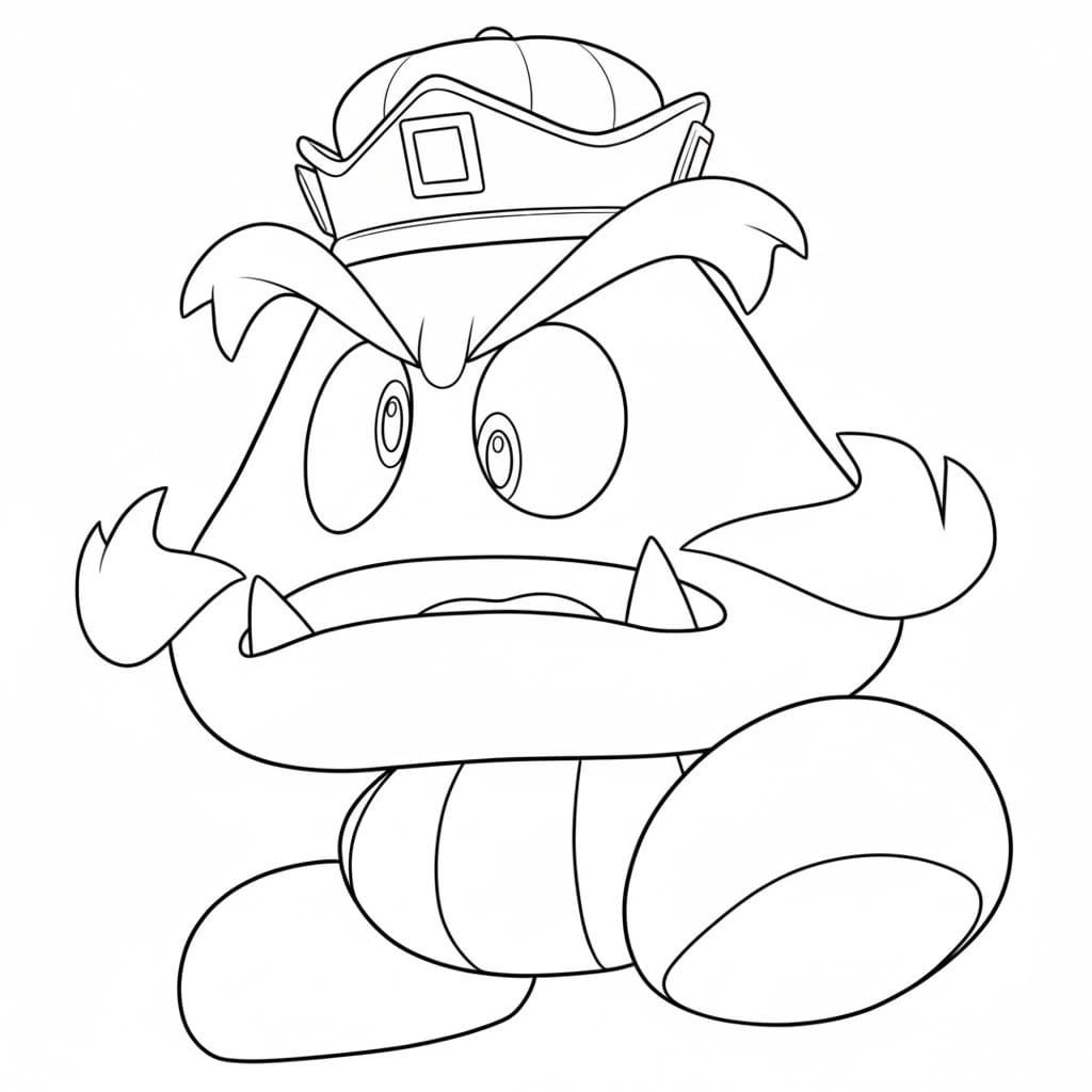 クリボー 印刷 ぬりえ