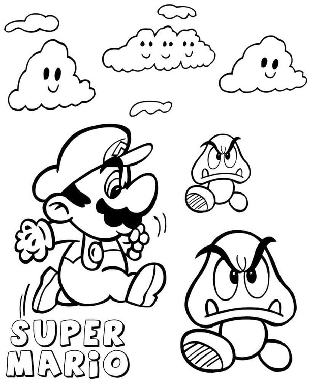 クリボー 描く ぬりえ