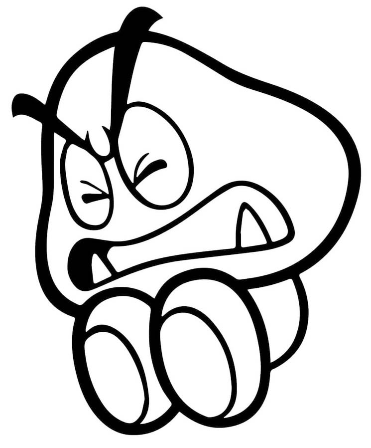 クリボー スケッチ ぬりえ