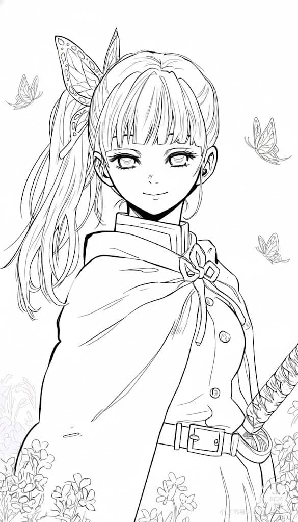 栗花落カナヲ 印刷可能 ぬりえ