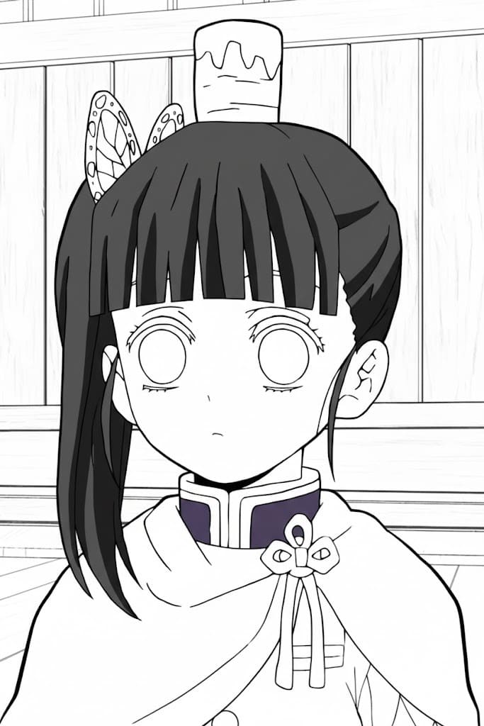 栗花落カナヲ 印刷 ぬりえ