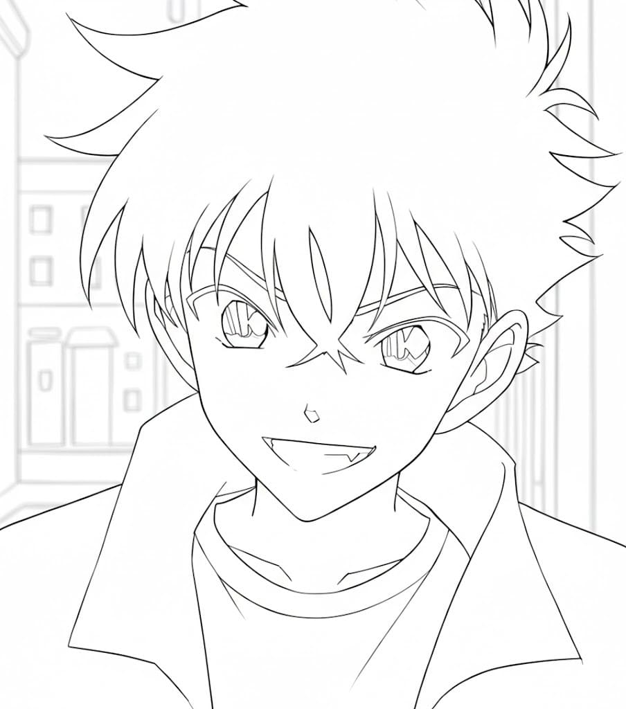 まじっく快斗 単純 ぬりえ