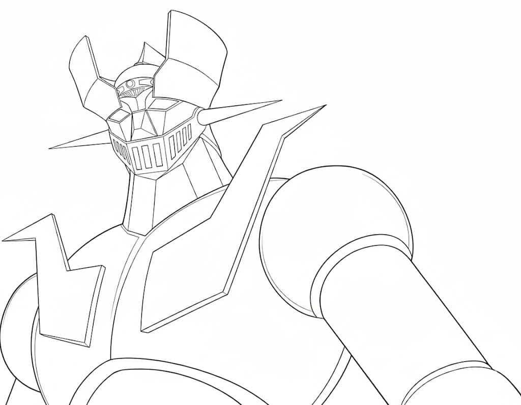 マジンガーZ 描画 ぬりえ