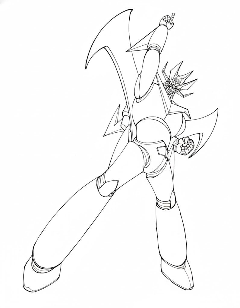 マジンガーZ 印刷 ぬりえ