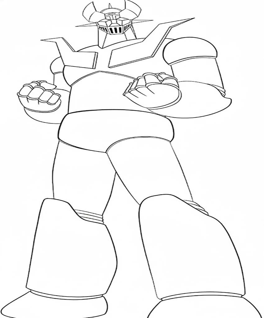 マジンガーZ 簡単 ぬりえ