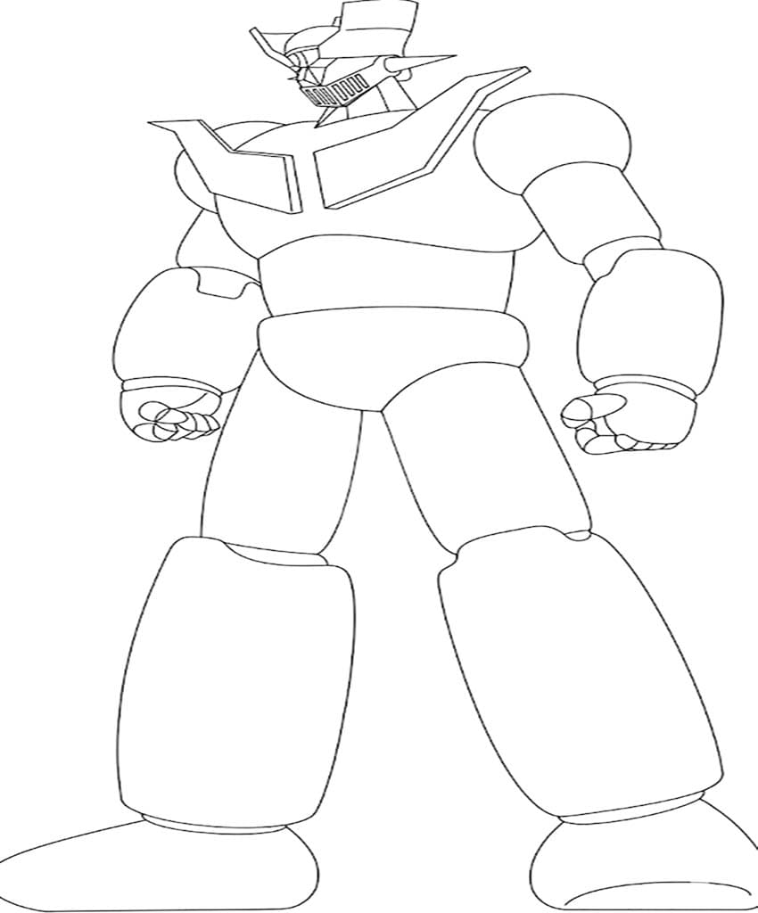 マジンガーZ 基本的な ぬりえ