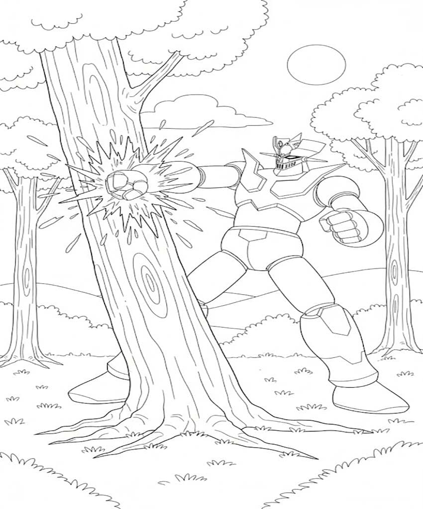 マジンガーZ 無料で ぬりえ