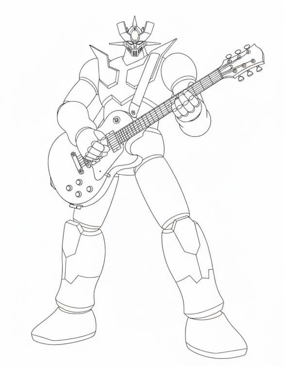 マジンガーZ 単純 ぬりえ