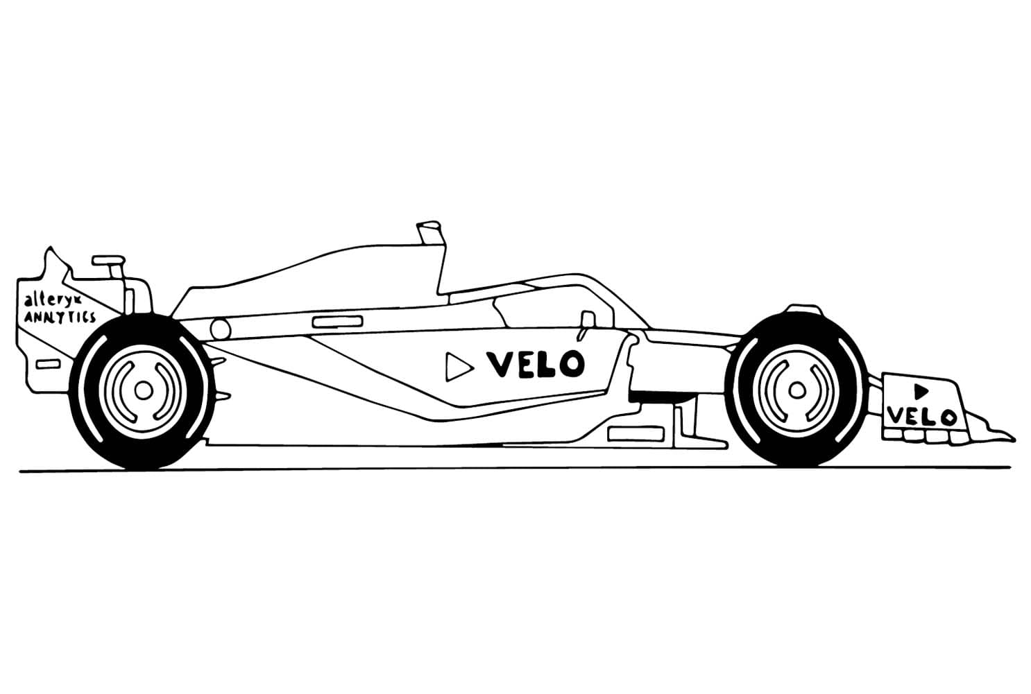 マクラーレン MCL36 F1 ぬりえ