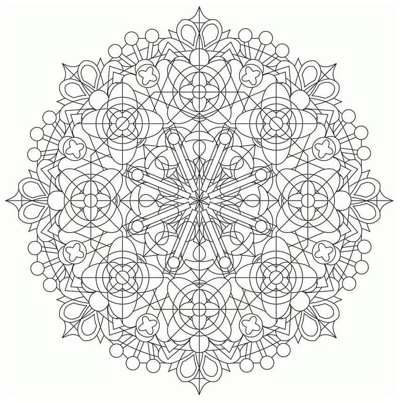 万華鏡は素晴らしい ぬりえ