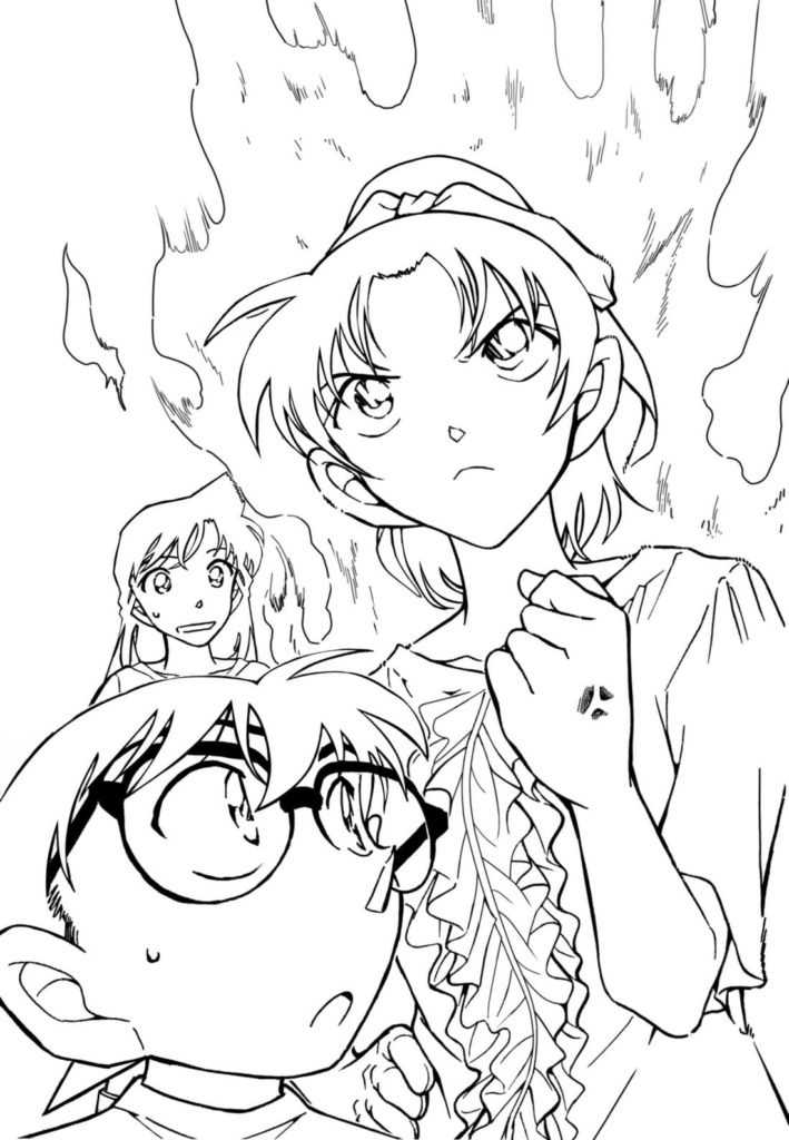 名探偵コナンアニメ ぬりえ
