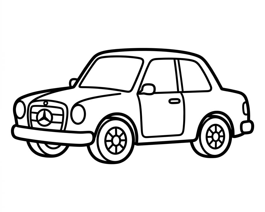 メルセデス 無料で印刷可能 ぬりえ