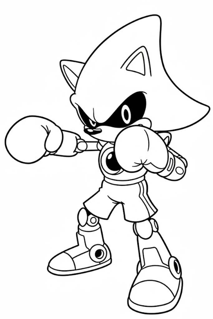 メタルソニック 無料 ぬりえ