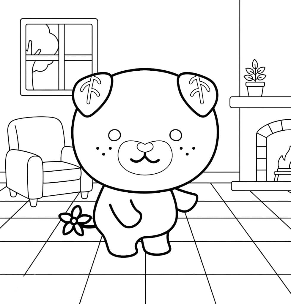 みきゃん 印刷可能 ぬりえ